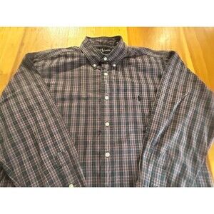 Ralph Lauren Yarmouth Vintage Men’s Shirt. Plaid. Button Down. Size 16 34/35.